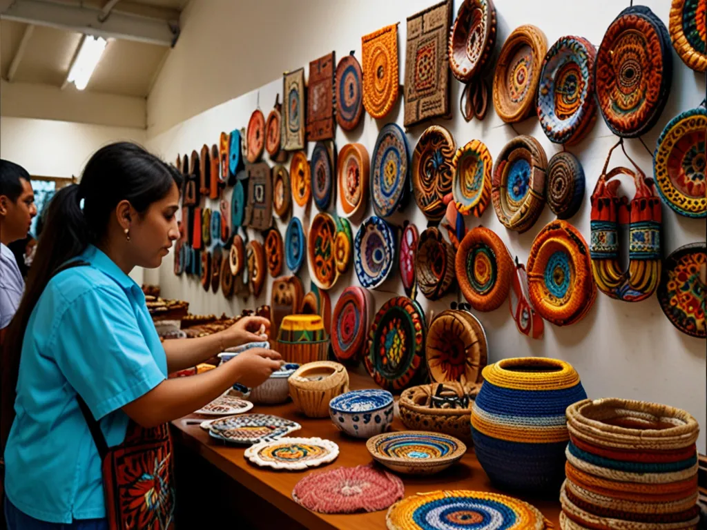 Exposición de trabajos artesanales